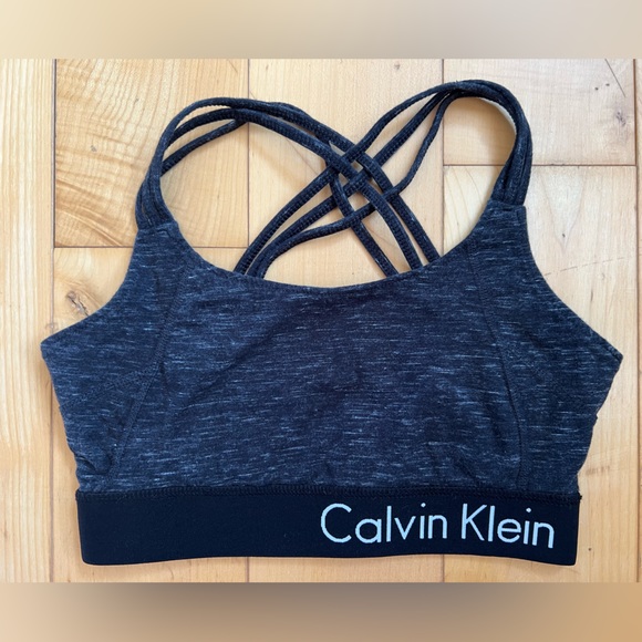 Calvin Klein Sports Bra Grey Heathered - Picture 1 of 6